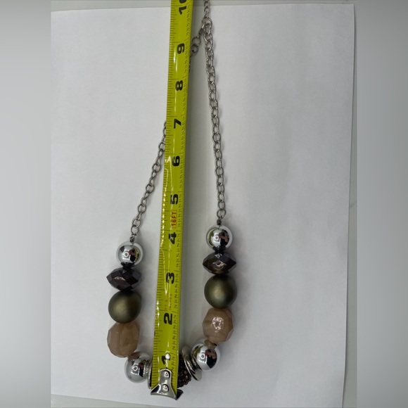 Paparazzi “A Warm Welcome”Brown, Copper And Silver Beaded Necklace with Earrings - Picture 12 of 13